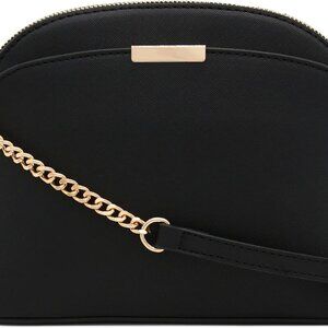 Saffiano Small Dome Crossbody bag with Chain Strap